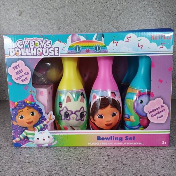 LIGHT UP Bowling Toy Gabby's Dollhouse Kids Game - Picture 1 of 8